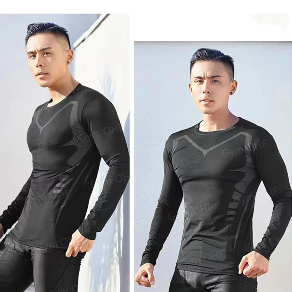 Camiseta de Manga Corta de Color Liso para Hombre, Camiseta de Compresión de Secado Rápido y Transpirable, Traje de Entrenamiento, Ropa de Fitness, Rashguard para Jiu-Jitsu, Prenda Superior para Gimnasio y Deporte