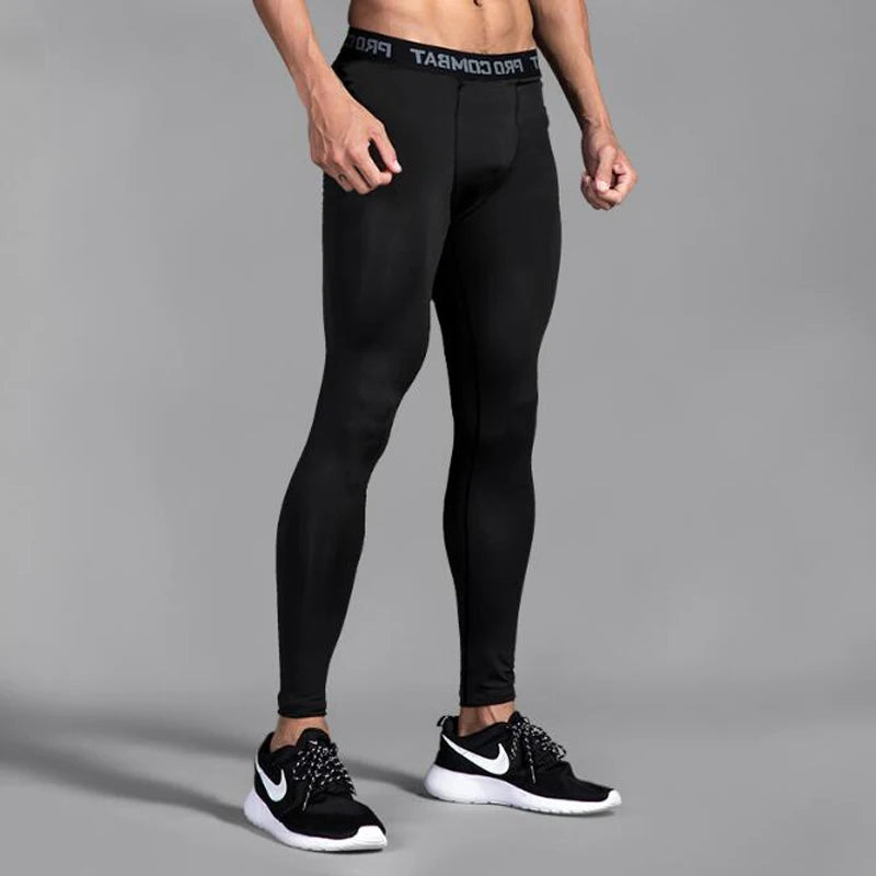 Pantalones de Compresión y Mallas para Hombre, Leggings Frescos y de Secado Rápido, Capa Base Deportiva, Mallas para Correr, Pantalones Cortos Deportivos para Entrenamiento Activo