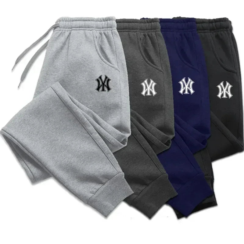 Pantalones de Jogging para Hombre de Otoño Invierno, Pantalones de Chándal Forrados de Felpa (Polar), Pantalones de Algodón Casuales para Correr, Ropa Deportiva Transpirable para Fitness, Gimnasio y Deporte