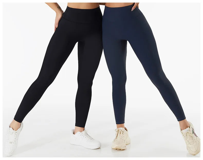 Nuevos Pantalones de Yoga Sin Costuras Acanalados (Ribbed), Leggings de Cintura Alta para Gimnasio, Leggings Deportivos de Fitness para Mujer, Mallas para Correr con Control de Abdomen