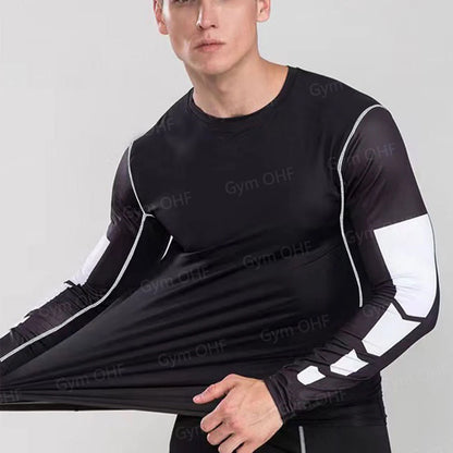 Camiseta de Manga Corta de Color Liso para Hombre, Camiseta de Compresión de Secado Rápido y Transpirable, Traje de Entrenamiento, Ropa de Fitness, Rashguard para Jiu-Jitsu, Prenda Superior para Gimnasio y Deporte