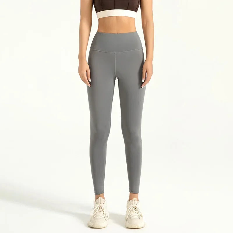 Pantalones de Nueve Cuartos (Tobilleros) y Leggings para Mujer, Pantalones Deportivos de Yoga de Cintura Alta y Color Liso, Leggings de Alta Elasticidad, Pantalones para Correr y Fitness Talla 3XL