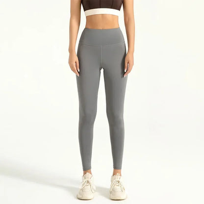 Pantalones de Nueve Cuartos (Tobilleros) y Leggings para Mujer, Pantalones Deportivos de Yoga de Cintura Alta y Color Liso, Leggings de Alta Elasticidad, Pantalones para Correr y Fitness Talla 3XL