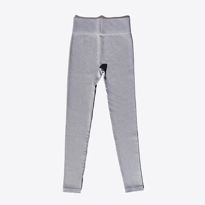 Nuevos Pantalones de Yoga Sin Costuras Acanalados (Ribbed), Leggings de Cintura Alta para Gimnasio, Leggings Deportivos de Fitness para Mujer, Mallas para Correr con Control de Abdomen