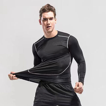 Camiseta de Manga Corta de Color Liso para Hombre, Camiseta de Compresión de Secado Rápido y Transpirable, Traje de Entrenamiento, Ropa de Fitness, Rashguard para Jiu-Jitsu, Prenda Superior para Gimnasio y Deporte
