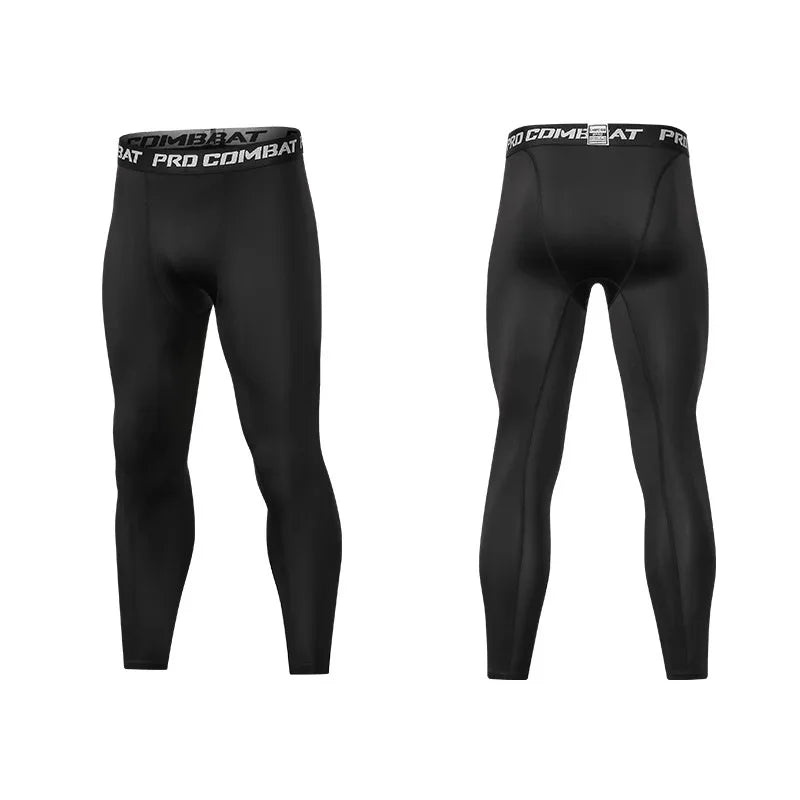 Pantalones de Compresión y Mallas para Hombre, Leggings Frescos y de Secado Rápido, Capa Base Deportiva, Mallas para Correr, Pantalones Cortos Deportivos para Entrenamiento Activo