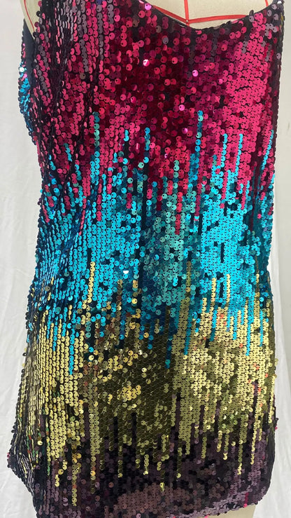 Vestido de Verano para Mujer 2025, Nuevo Vestido Corto Sexy con Tirantes, Sin Mangas, con Lentejuelas, Cuello en V, Tipo Halter, Mini Vestidos, Ropa