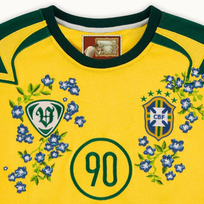 Mens T Shirt Brazil Flag Soccer Jersey Harajuku Unisex Oversized O Neck Short Sleeve Yellow Green Casual Streetwear Fashion New