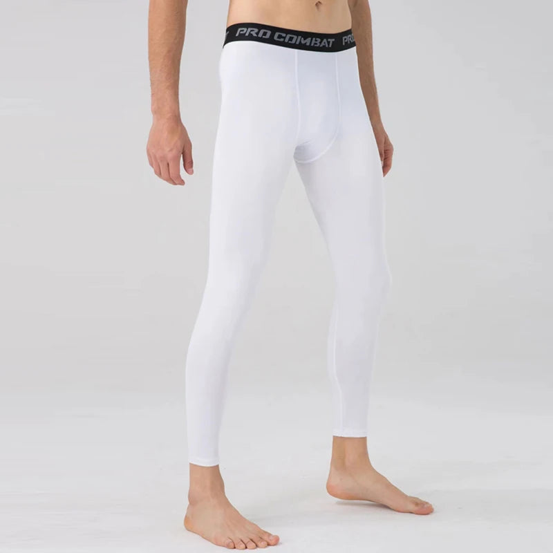 Pantalones de Compresión y Mallas para Hombre, Leggings Frescos y de Secado Rápido, Capa Base Deportiva, Mallas para Correr, Pantalones Cortos Deportivos para Entrenamiento Activo