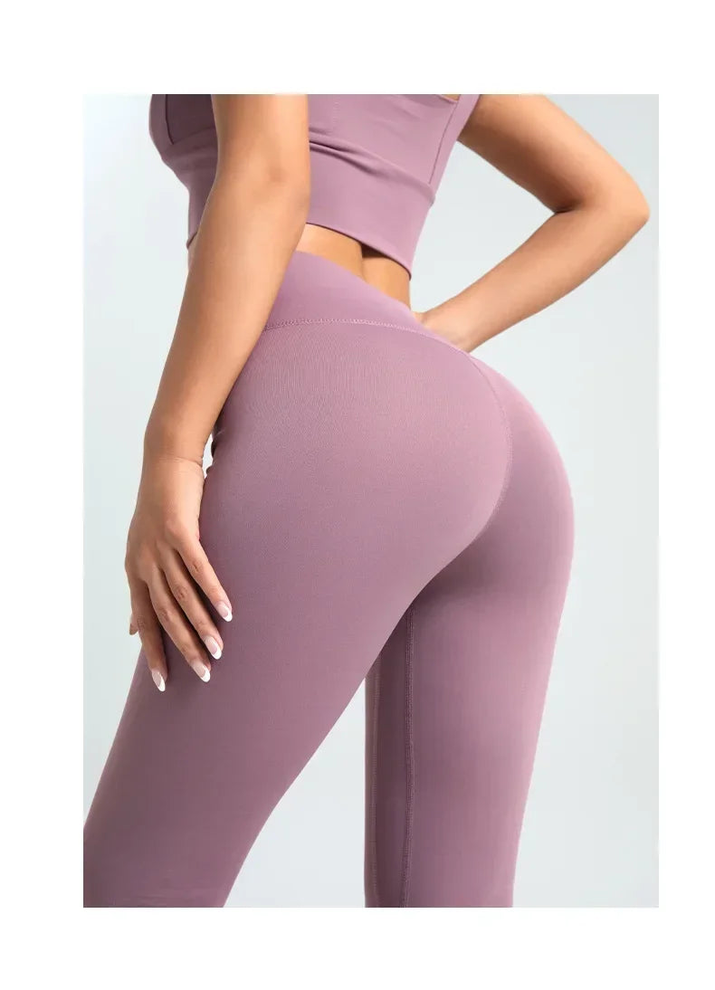 Pantalones de Nueve Cuartos (Tobilleros) y Leggings para Mujer, Pantalones Deportivos de Yoga de Cintura Alta y Color Liso, Leggings de Alta Elasticidad, Pantalones para Correr y Fitness Talla 3XL