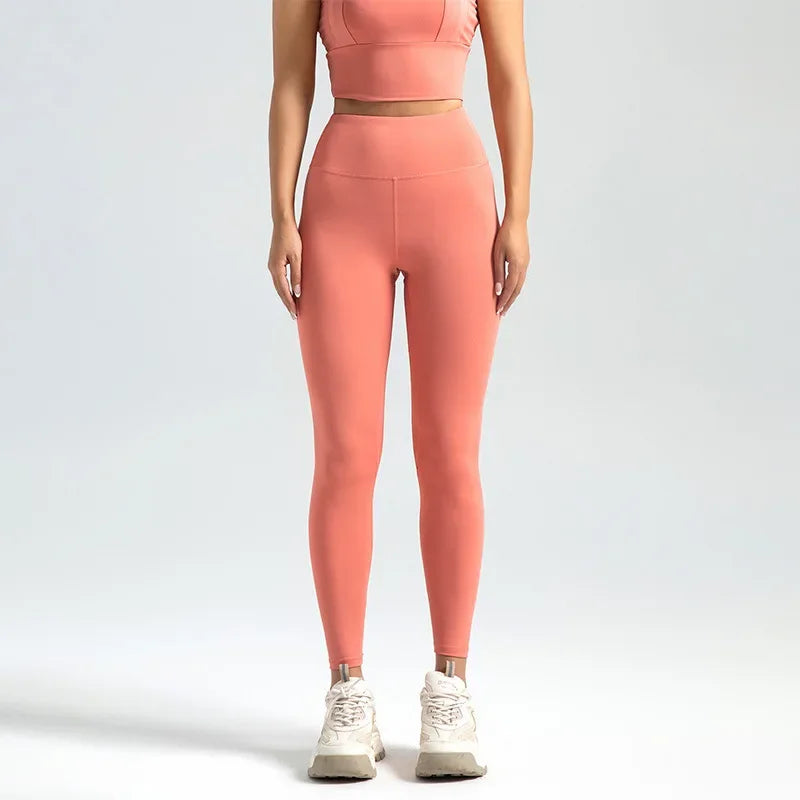 Pantalones de Nueve Cuartos (Tobilleros) y Leggings para Mujer, Pantalones Deportivos de Yoga de Cintura Alta y Color Liso, Leggings de Alta Elasticidad, Pantalones para Correr y Fitness Talla 3XL