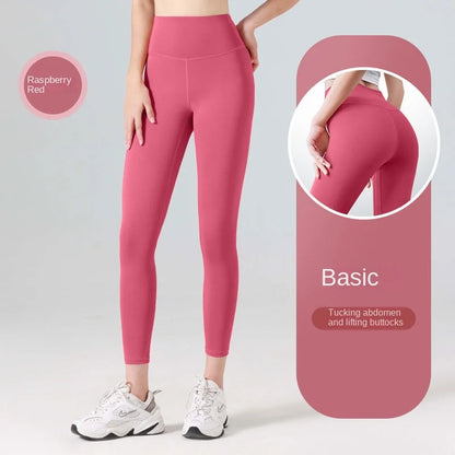 Pantalones de Nueve Cuartos (Tobilleros) y Leggings para Mujer, Pantalones Deportivos de Yoga de Cintura Alta y Color Liso, Leggings de Alta Elasticidad, Pantalones para Correr y Fitness Talla 3XL