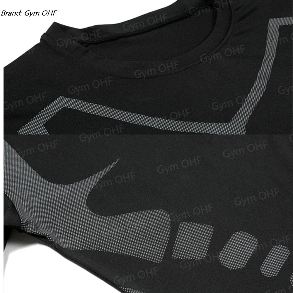 Camiseta de Manga Corta de Color Liso para Hombre, Camiseta de Compresión de Secado Rápido y Transpirable, Traje de Entrenamiento, Ropa de Fitness, Rashguard para Jiu-Jitsu, Prenda Superior para Gimnasio y Deporte