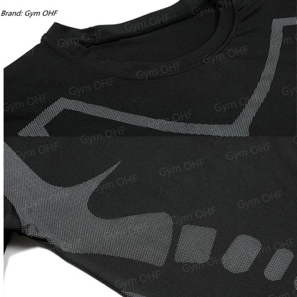 Camiseta de Manga Corta de Color Liso para Hombre, Camiseta de Compresión de Secado Rápido y Transpirable, Traje de Entrenamiento, Ropa de Fitness, Rashguard para Jiu-Jitsu, Prenda Superior para Gimnasio y Deporte