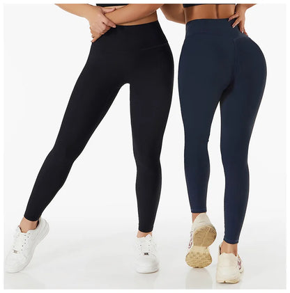 Nuevos Pantalones de Yoga Sin Costuras Acanalados (Ribbed), Leggings de Cintura Alta para Gimnasio, Leggings Deportivos de Fitness para Mujer, Mallas para Correr con Control de Abdomen