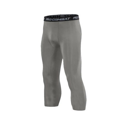 Pantalones de Compresión y Mallas para Hombre, Leggings Frescos y de Secado Rápido, Capa Base Deportiva, Mallas para Correr, Pantalones Cortos Deportivos para Entrenamiento Activo