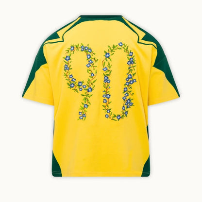 Mens T Shirt Brazil Flag Soccer Jersey Harajuku Unisex Oversized O Neck Short Sleeve Yellow Green Casual Streetwear Fashion New