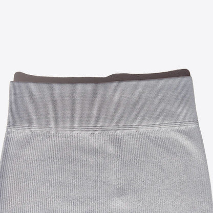 Nuevos Pantalones de Yoga Sin Costuras Acanalados (Ribbed), Leggings de Cintura Alta para Gimnasio, Leggings Deportivos de Fitness para Mujer, Mallas para Correr con Control de Abdomen