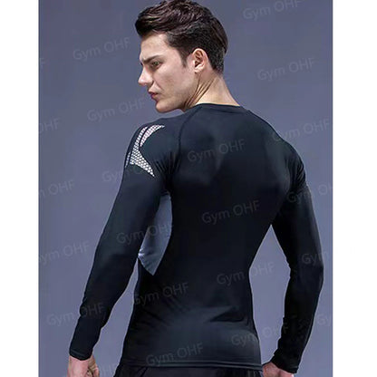 Camiseta de Manga Corta de Color Liso para Hombre, Camiseta de Compresión de Secado Rápido y Transpirable, Traje de Entrenamiento, Ropa de Fitness, Rashguard para Jiu-Jitsu, Prenda Superior para Gimnasio y Deporte