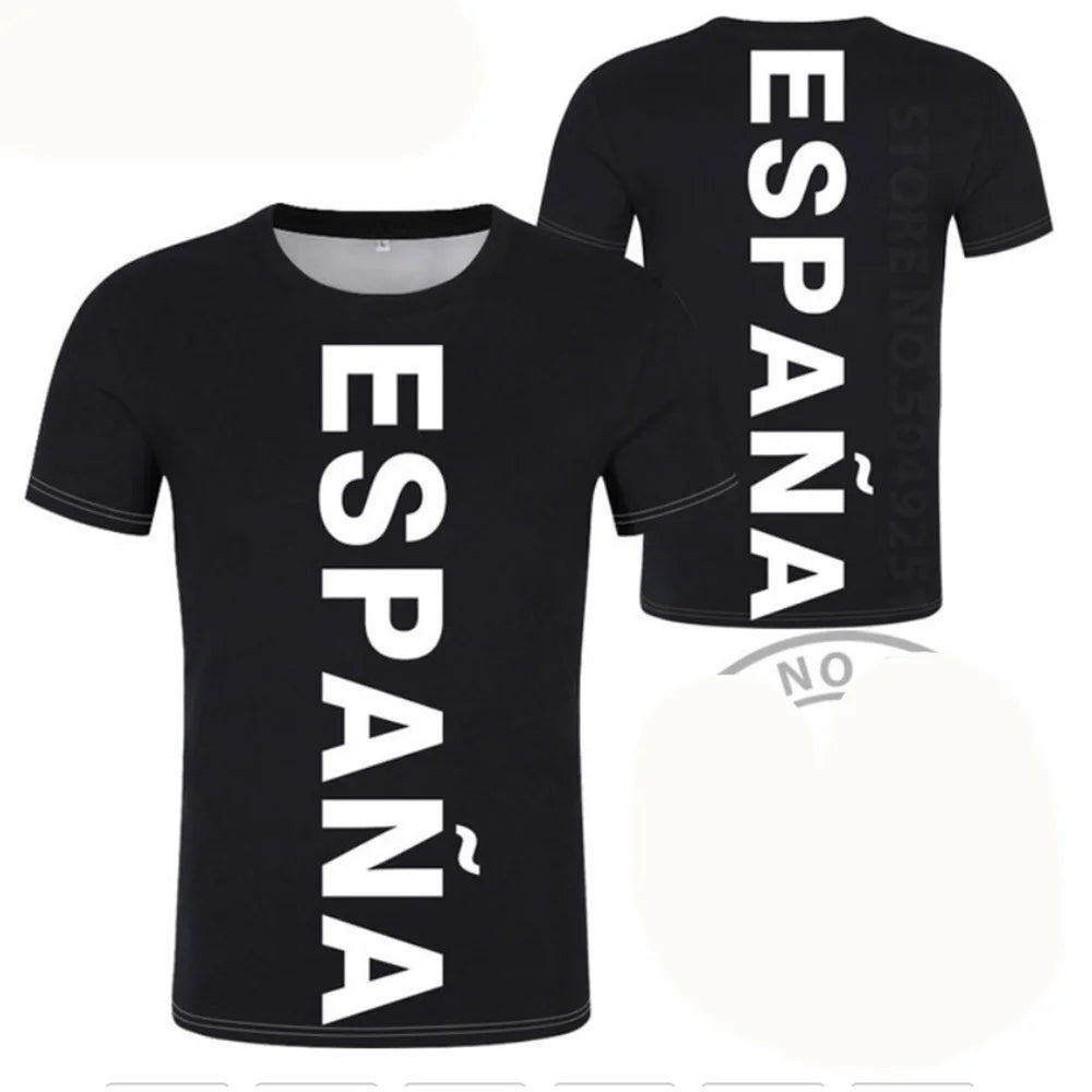 amiseta de Fútbol de España con Gráfico 3D Orgullo del Emblema Español para Hombre, Ropa, Camiseta del Club de Fútbol de España, Prendas Superiores Deportivas para Gimnasio y Hombre