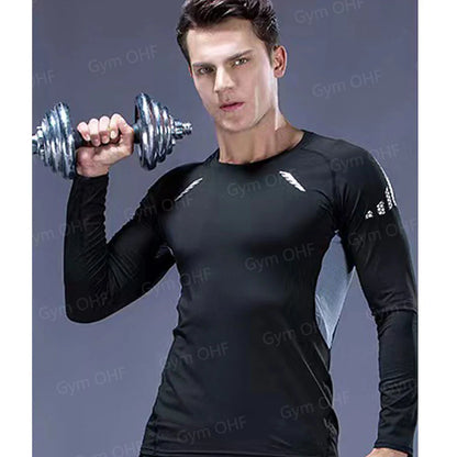 Camiseta de Manga Corta de Color Liso para Hombre, Camiseta de Compresión de Secado Rápido y Transpirable, Traje de Entrenamiento, Ropa de Fitness, Rashguard para Jiu-Jitsu, Prenda Superior para Gimnasio y Deporte
