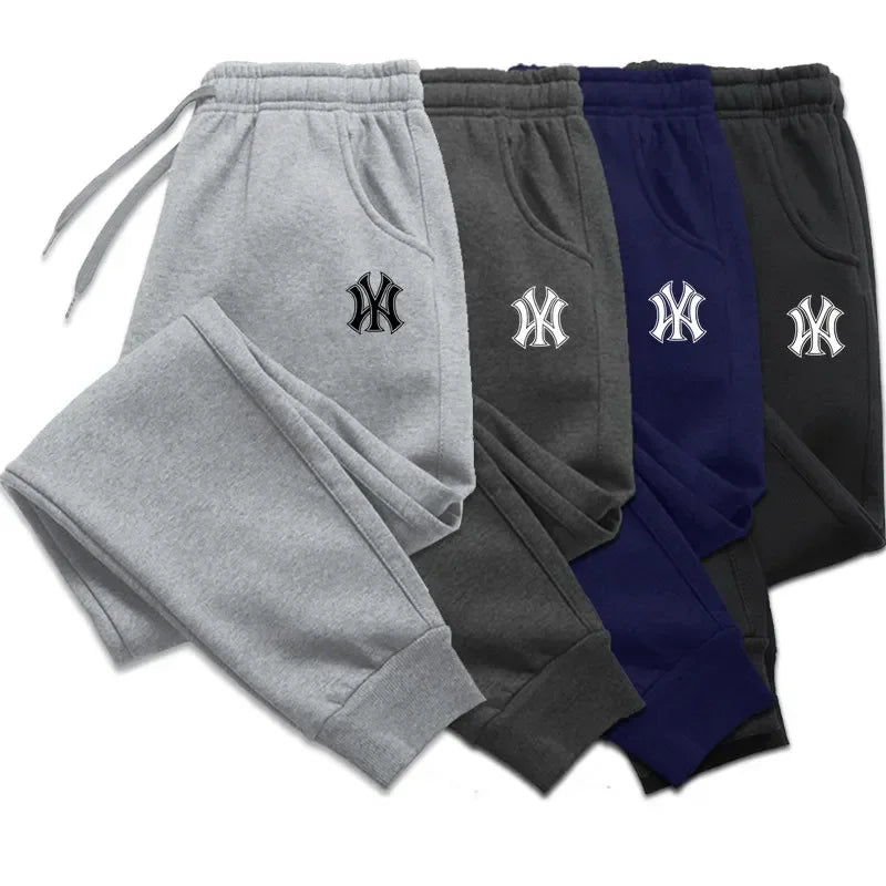 Pantalones de Jogging para Hombre de Otoño Invierno, Pantalones de Chándal Forrados de Felpa (Polar), Pantalones de Algodón Casuales para Correr, Ropa Deportiva Transpirable para Fitness, Gimnasio y Deporte