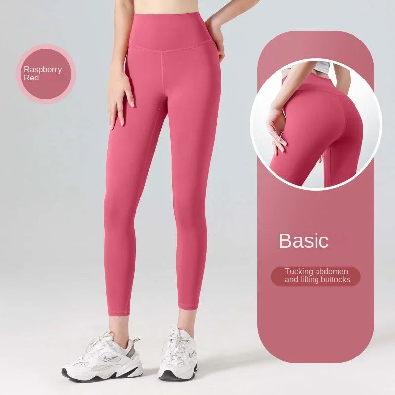 Pantalones de Nueve Cuartos (Tobilleros) y Leggings para Mujer, Pantalones Deportivos de Yoga de Cintura Alta y Color Liso, Leggings de Alta Elasticidad, Pantalones para Correr y Fitness Talla 3XL