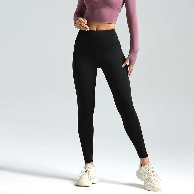 Pantalones de Nueve Cuartos (Tobilleros) y Leggings para Mujer, Pantalones Deportivos de Yoga de Cintura Alta y Color Liso, Leggings de Alta Elasticidad, Pantalones para Correr y Fitness Talla 3XL