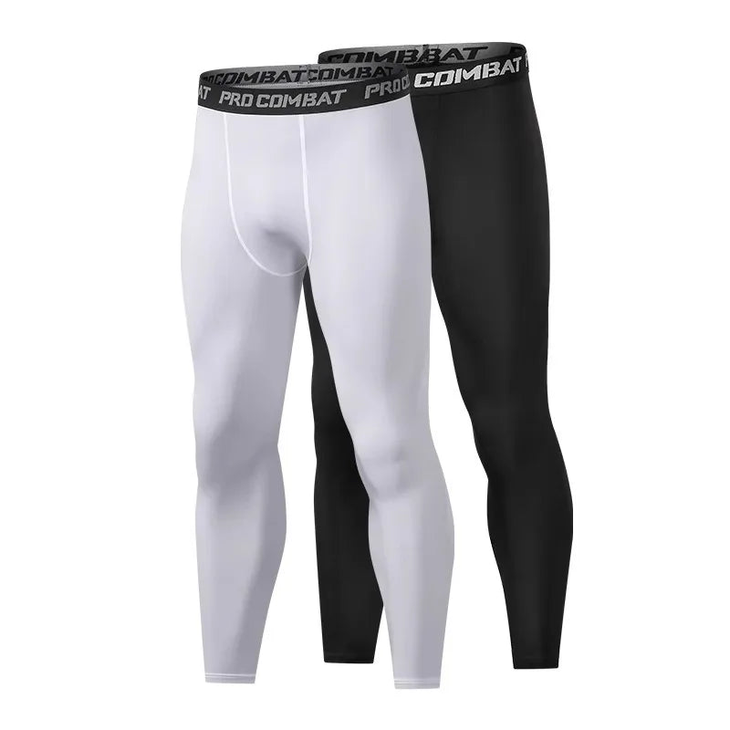 Pantalones de Compresión y Mallas para Hombre, Leggings Frescos y de Secado Rápido, Capa Base Deportiva, Mallas para Correr, Pantalones Cortos Deportivos para Entrenamiento Activo
