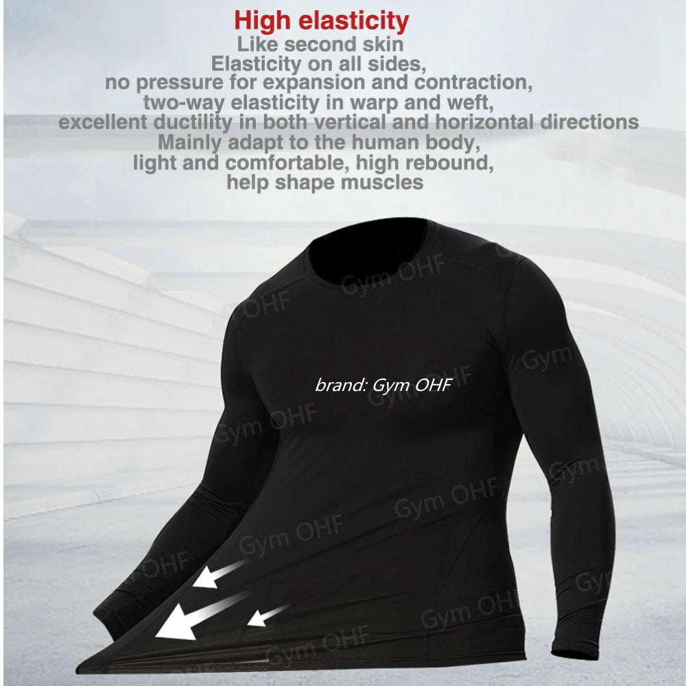 Camiseta de Manga Corta de Color Liso para Hombre, Camiseta de Compresión de Secado Rápido y Transpirable, Traje de Entrenamiento, Ropa de Fitness, Rashguard para Jiu-Jitsu, Prenda Superior para Gimnasio y Deporte