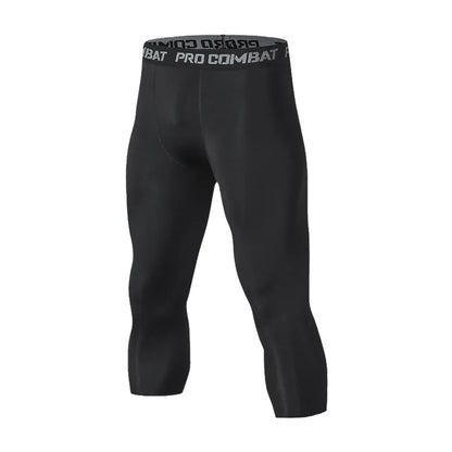 Pantalones de Compresión y Mallas para Hombre, Leggings Frescos y de Secado Rápido, Capa Base Deportiva, Mallas para Correr, Pantalones Cortos Deportivos para Entrenamiento Activo