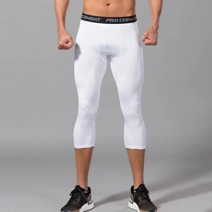 Pantalones de Compresión y Mallas para Hombre, Leggings Frescos y de Secado Rápido, Capa Base Deportiva, Mallas para Correr, Pantalones Cortos Deportivos para Entrenamiento Activo