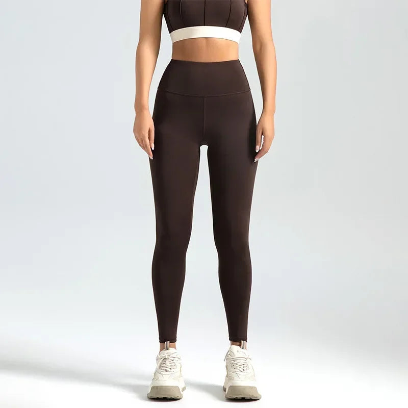 Pantalones de Nueve Cuartos (Tobilleros) y Leggings para Mujer, Pantalones Deportivos de Yoga de Cintura Alta y Color Liso, Leggings de Alta Elasticidad, Pantalones para Correr y Fitness Talla 3XL