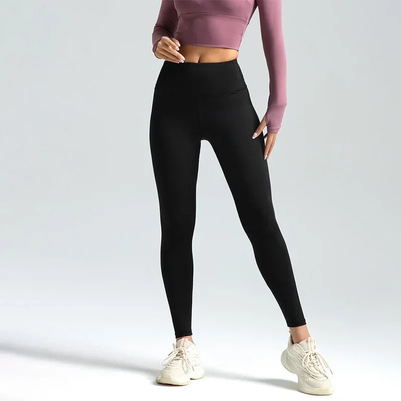 Pantalones de Nueve Cuartos (Tobilleros) y Leggings para Mujer, Pantalones Deportivos de Yoga de Cintura Alta y Color Liso, Leggings de Alta Elasticidad, Pantalones para Correr y Fitness Talla 3XL