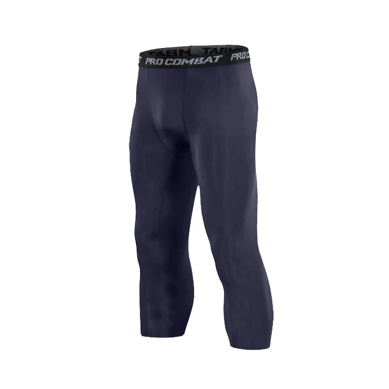 Pantalones de Compresión y Mallas para Hombre, Leggings Frescos y de Secado Rápido, Capa Base Deportiva, Mallas para Correr, Pantalones Cortos Deportivos para Entrenamiento Activo